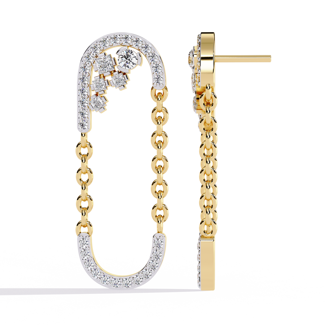 Minimal Wonder Lab Diamond Earrings