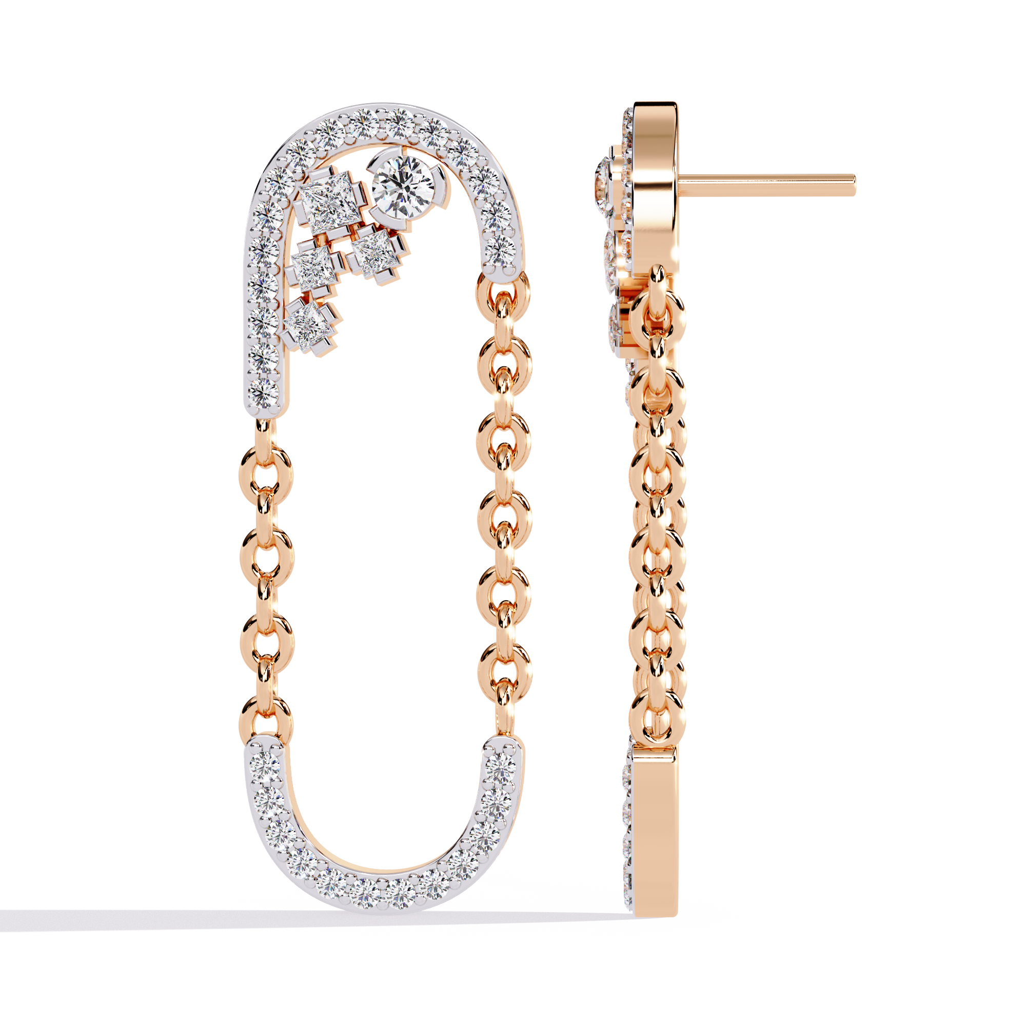 Minimal Wonder Lab Diamond Earrings