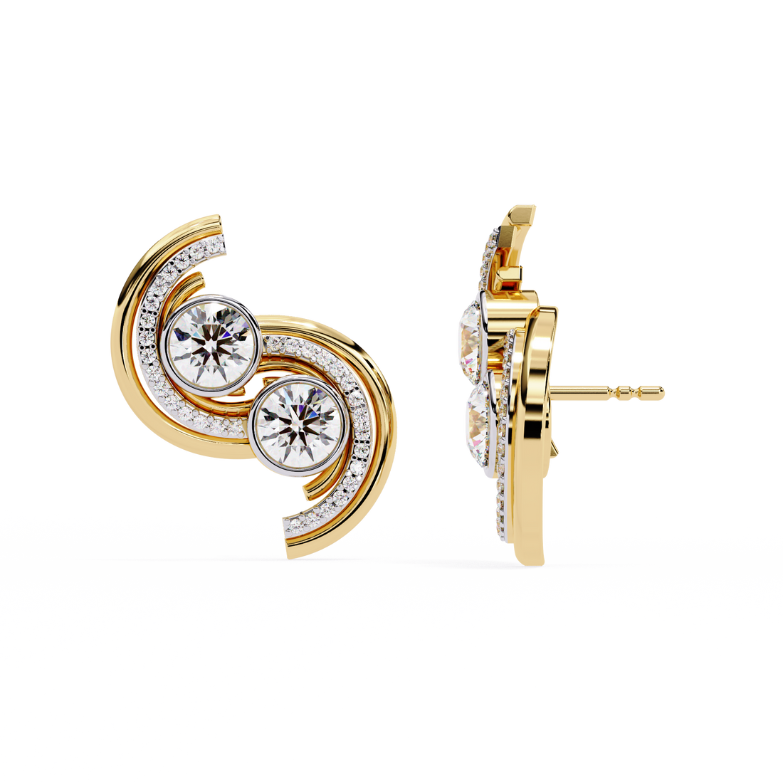 Modern Dainty Gold Earrings for Women