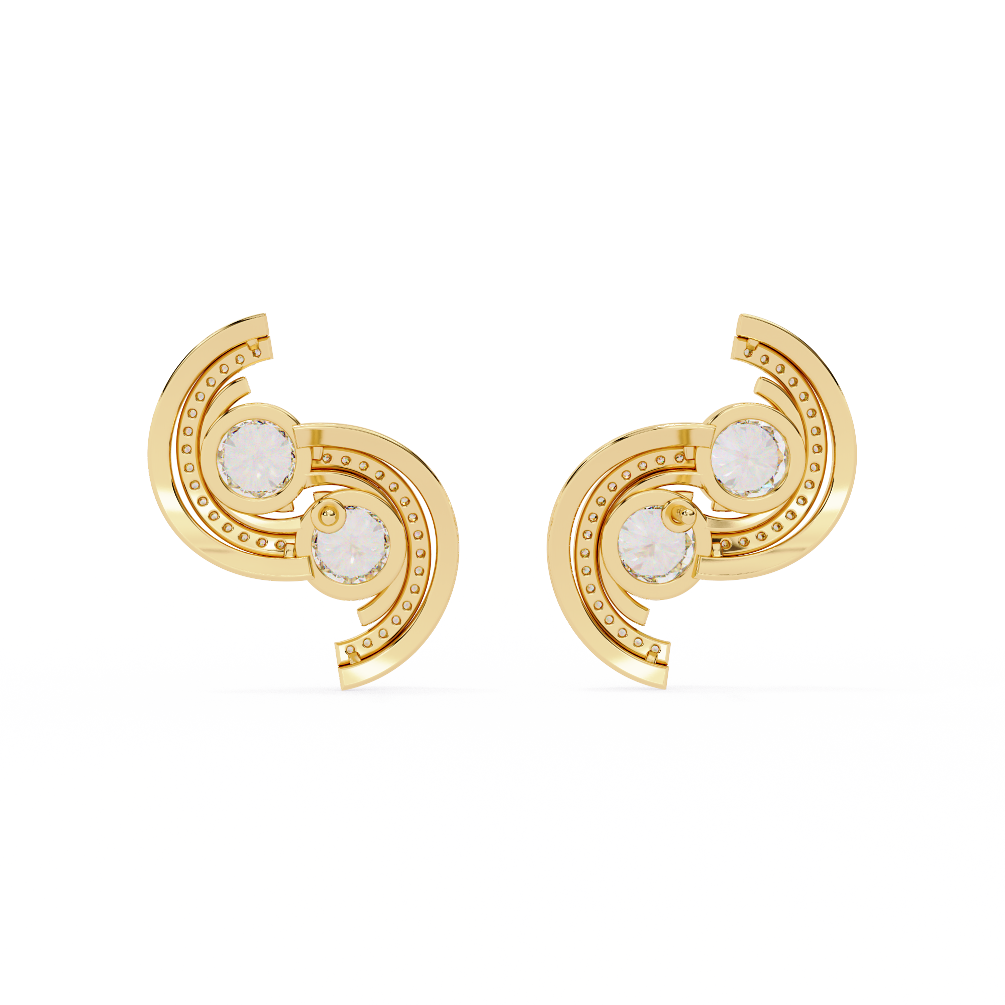 Modern Dainty Gold Earrings for Women