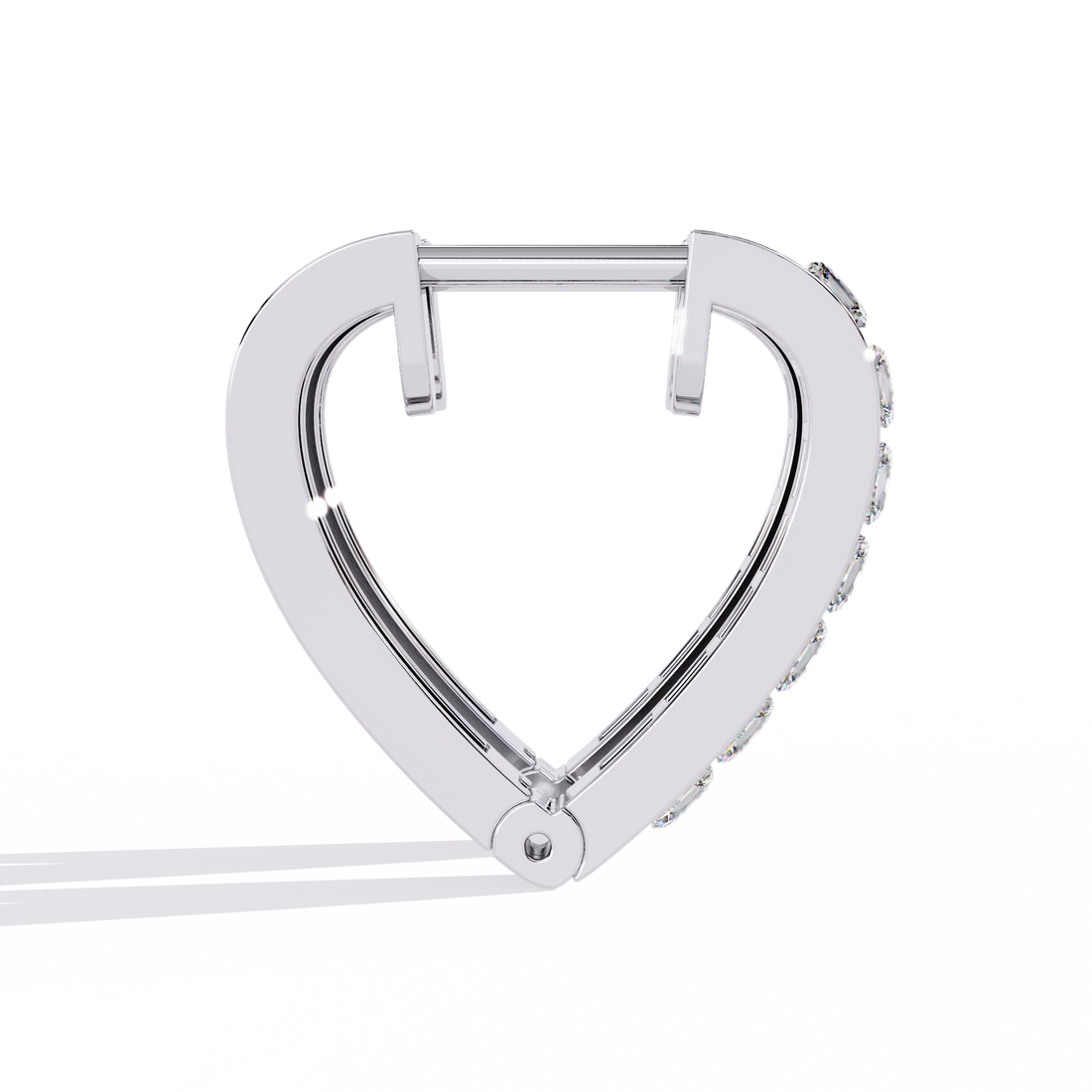Princess Cut Lab Diamond Hoop Earrings