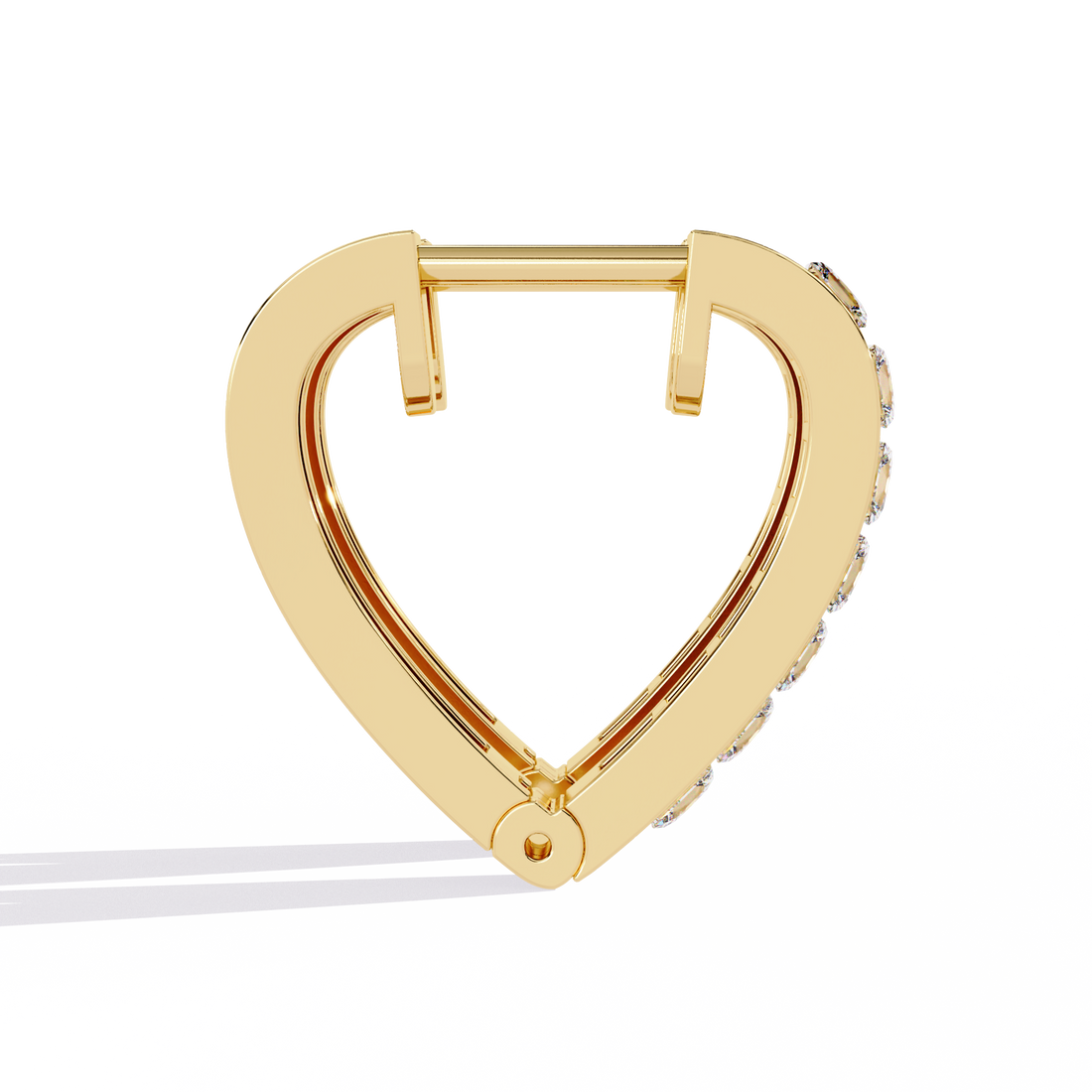Princess Cut Lab Diamond Hoop Earrings