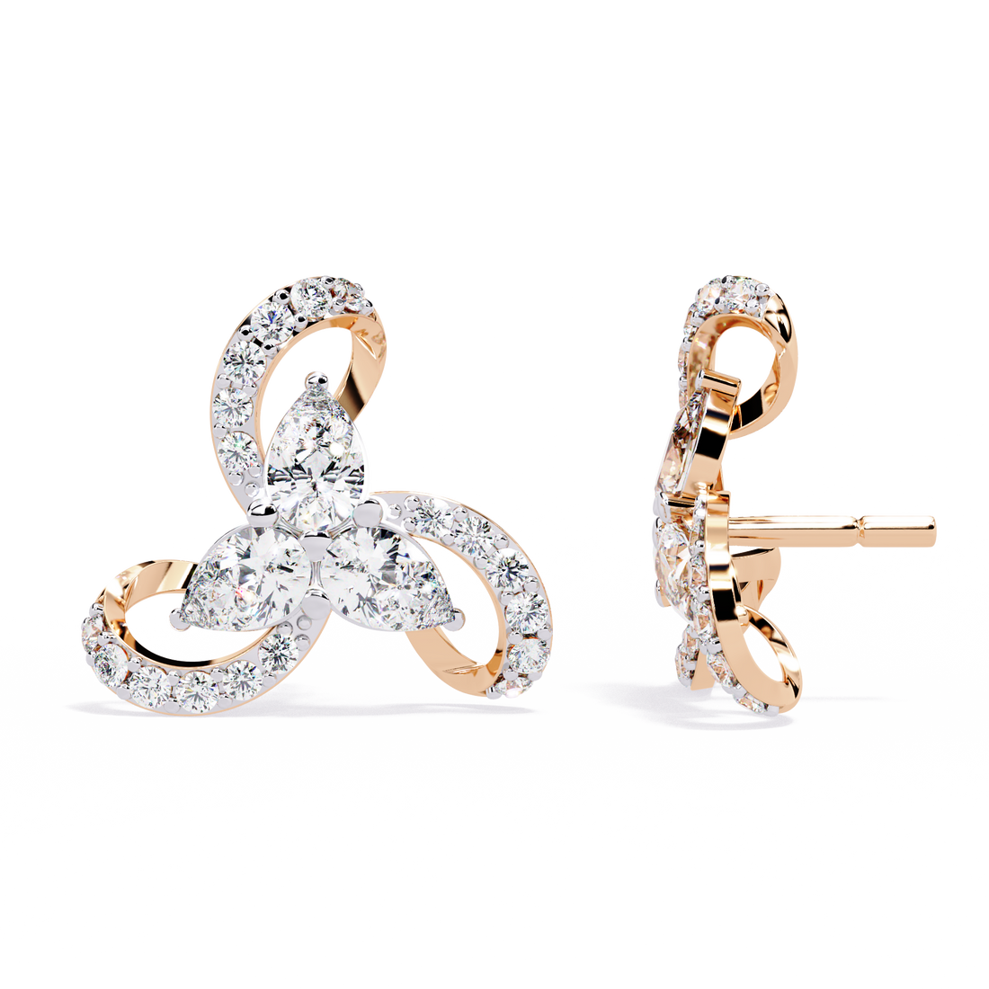 Lab Grown Diamond Double Hoop Earrings
