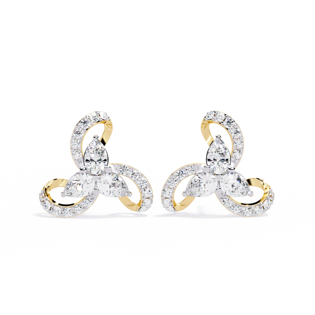 Lab Grown Diamond Double Hoop Earrings