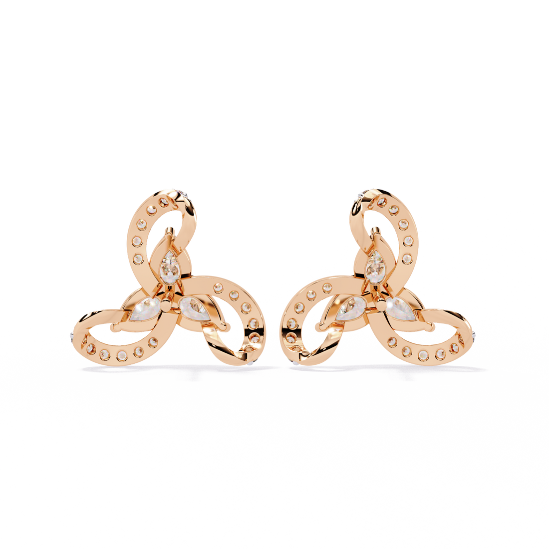 Lab Grown Diamond Double Hoop Earrings
