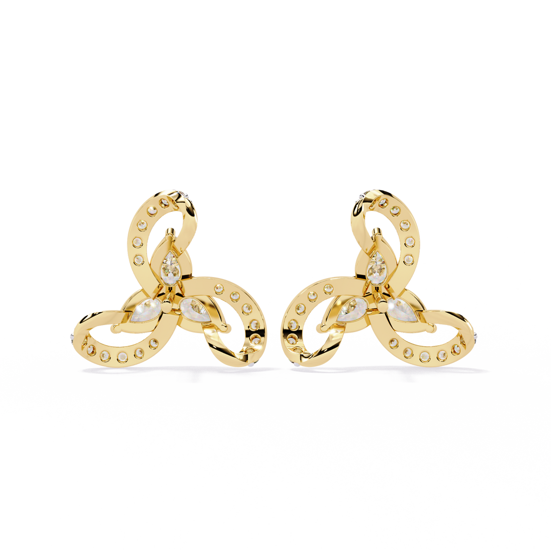 Lab Grown Diamond Double Hoop Earrings