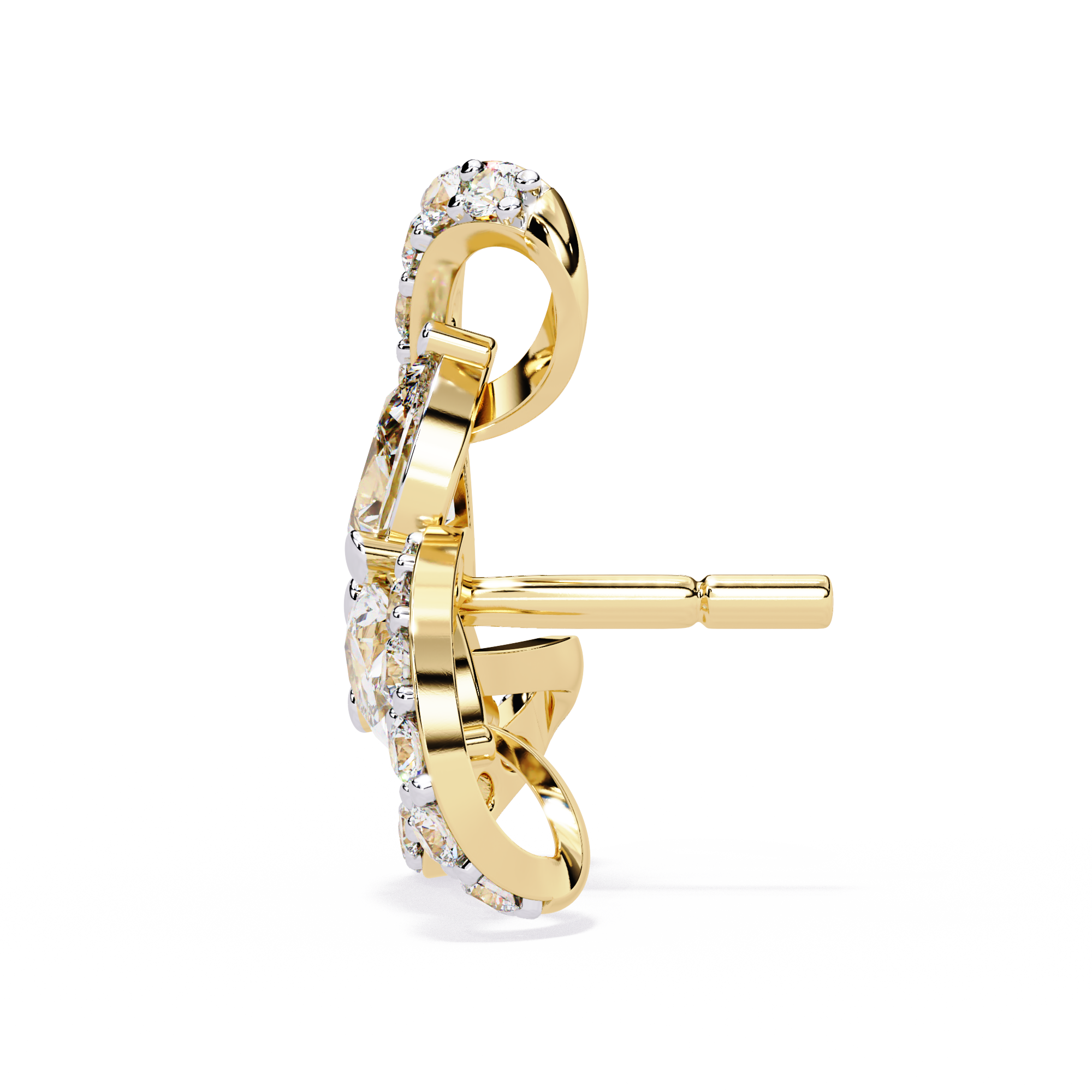 Lab Grown Diamond Double Hoop Earrings