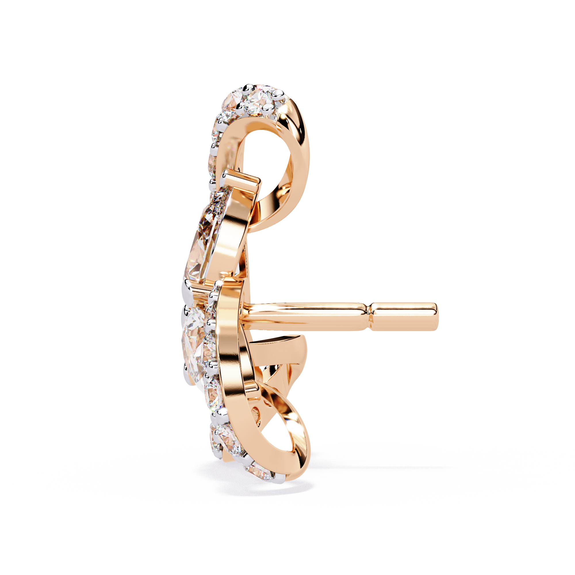 Lab Grown Diamond Double Hoop Earrings