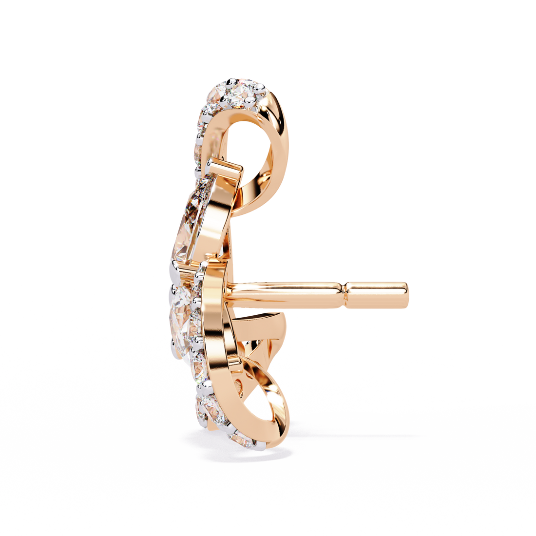 Lab Grown Diamond Double Hoop Earrings