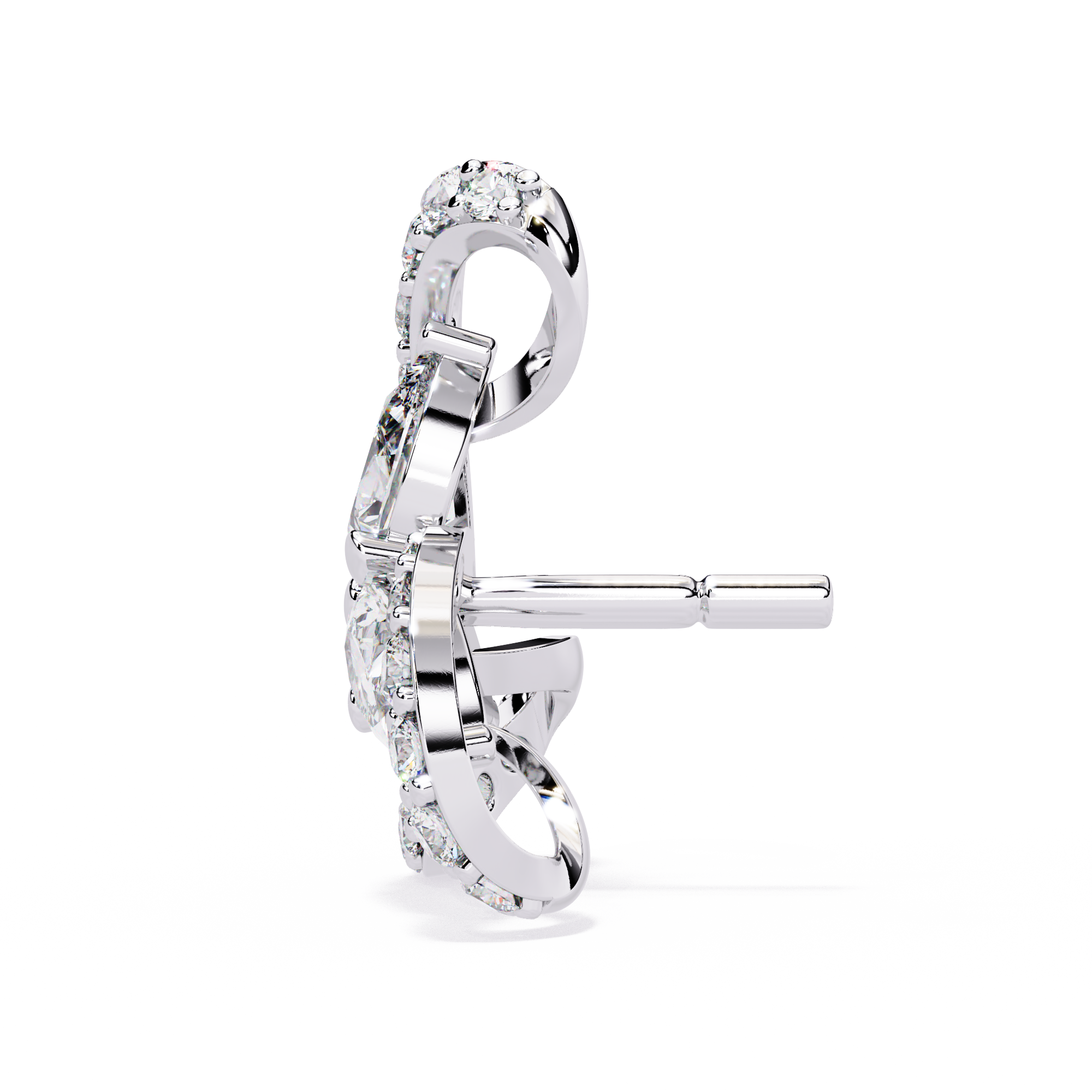 Lab Grown Diamond Double Hoop Earrings