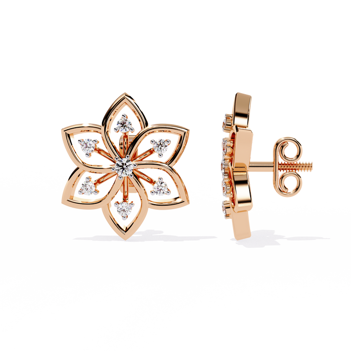 Enchanting Outline Lab Grown Diamond Stud