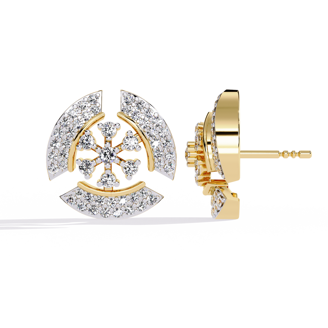 Charming Flower Lab Grown Diamond Studs