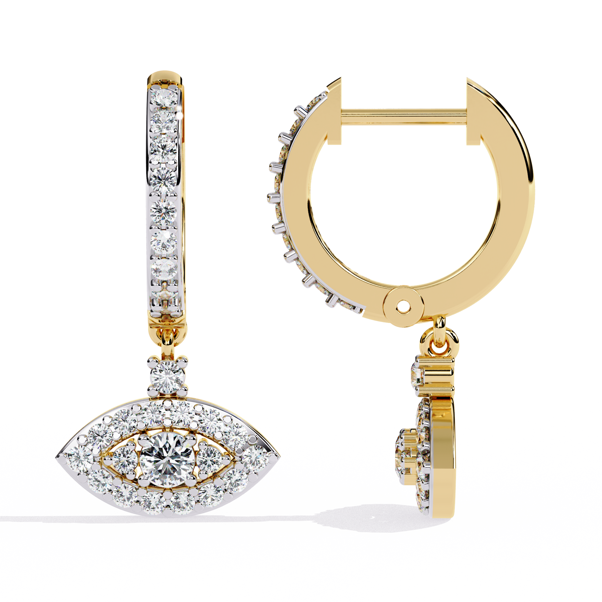 Enticing Crest Lab Grown Diamond Earrings