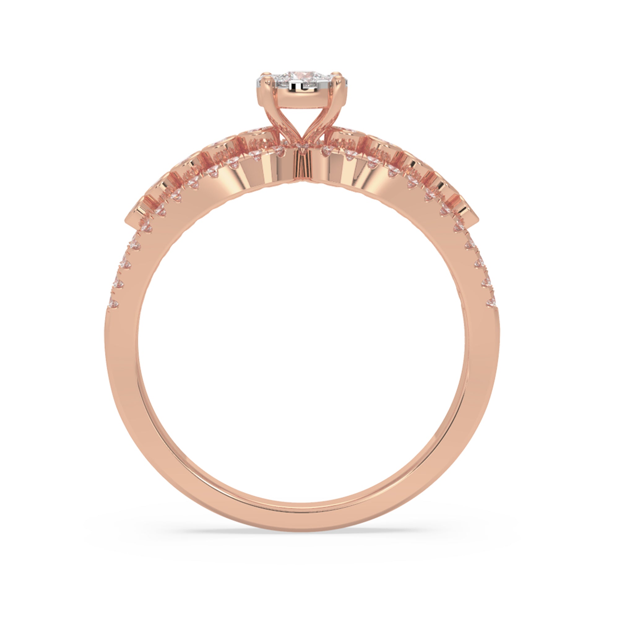 Intricate Lab-Grown Diamond Statement Ring