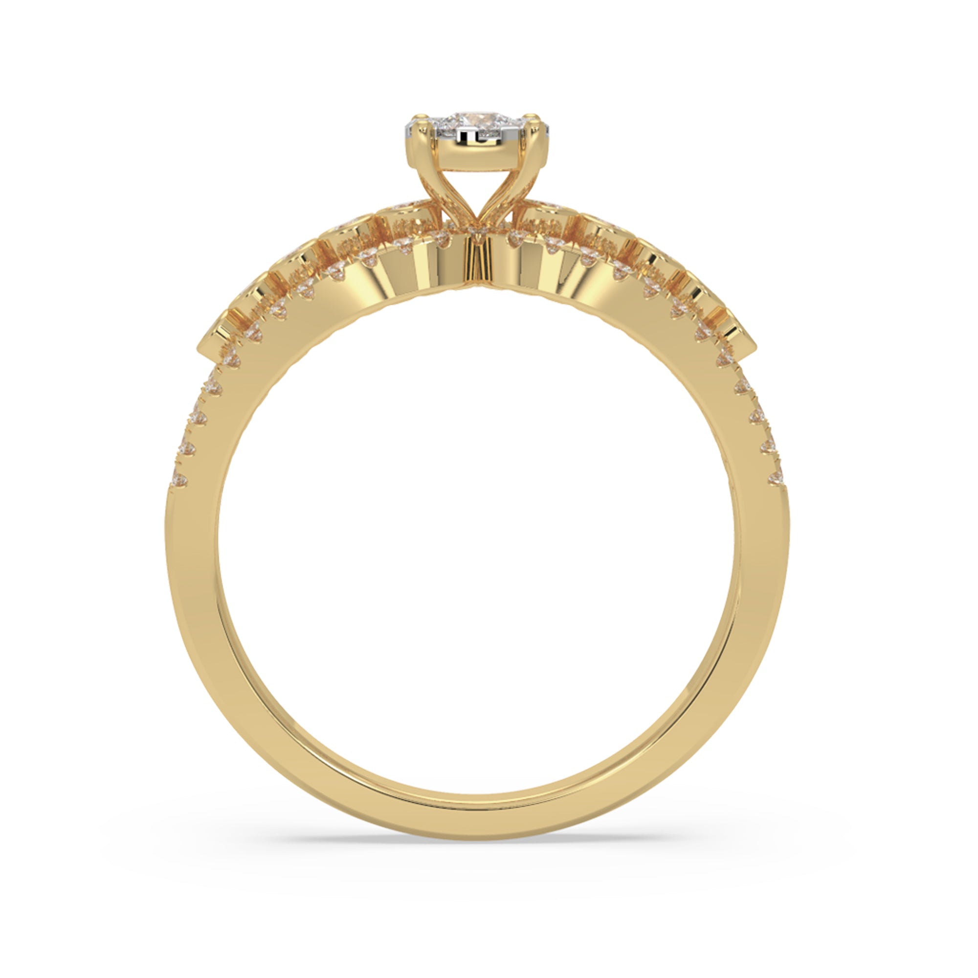 Intricate Lab-Grown Diamond Statement Ring