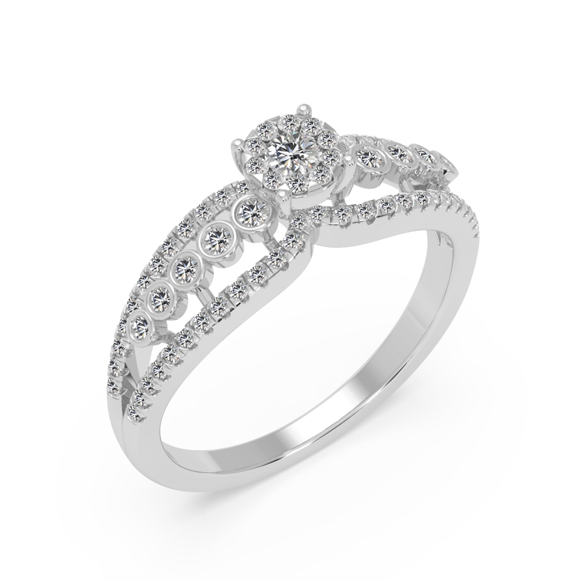 Intricate Lab-Grown Diamond Statement Ring