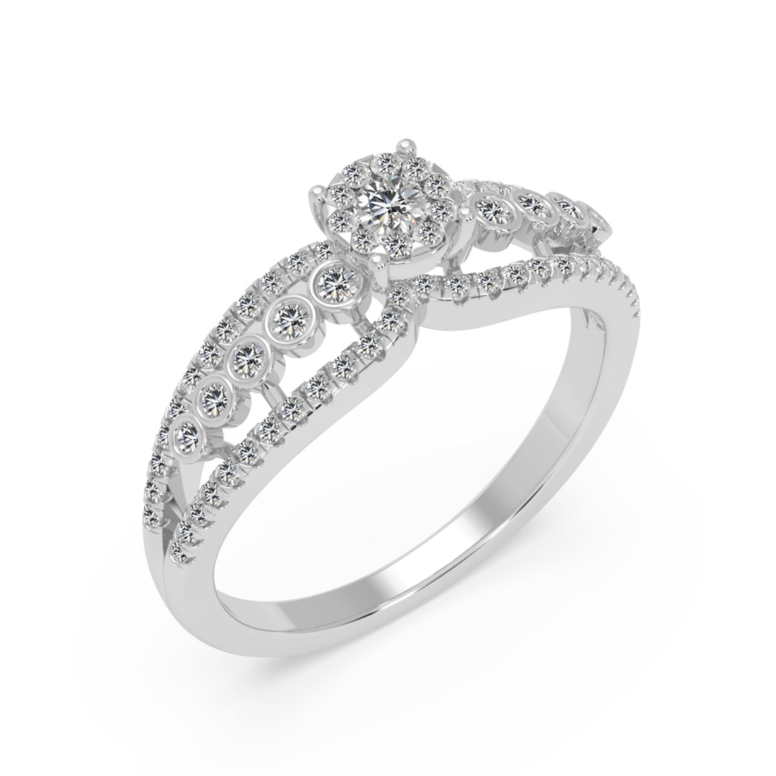 Intricate Lab-Grown Diamond Statement Ring