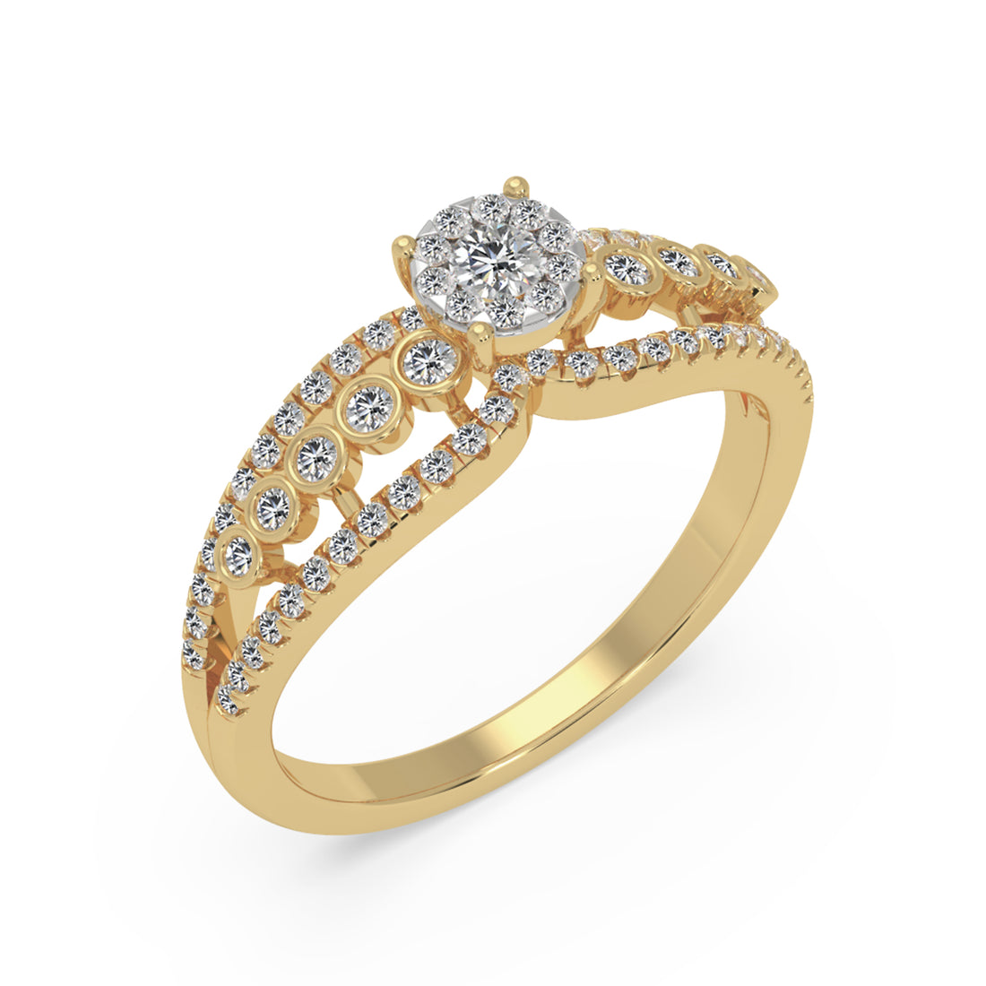 Intricate Lab-Grown Diamond Statement Ring
