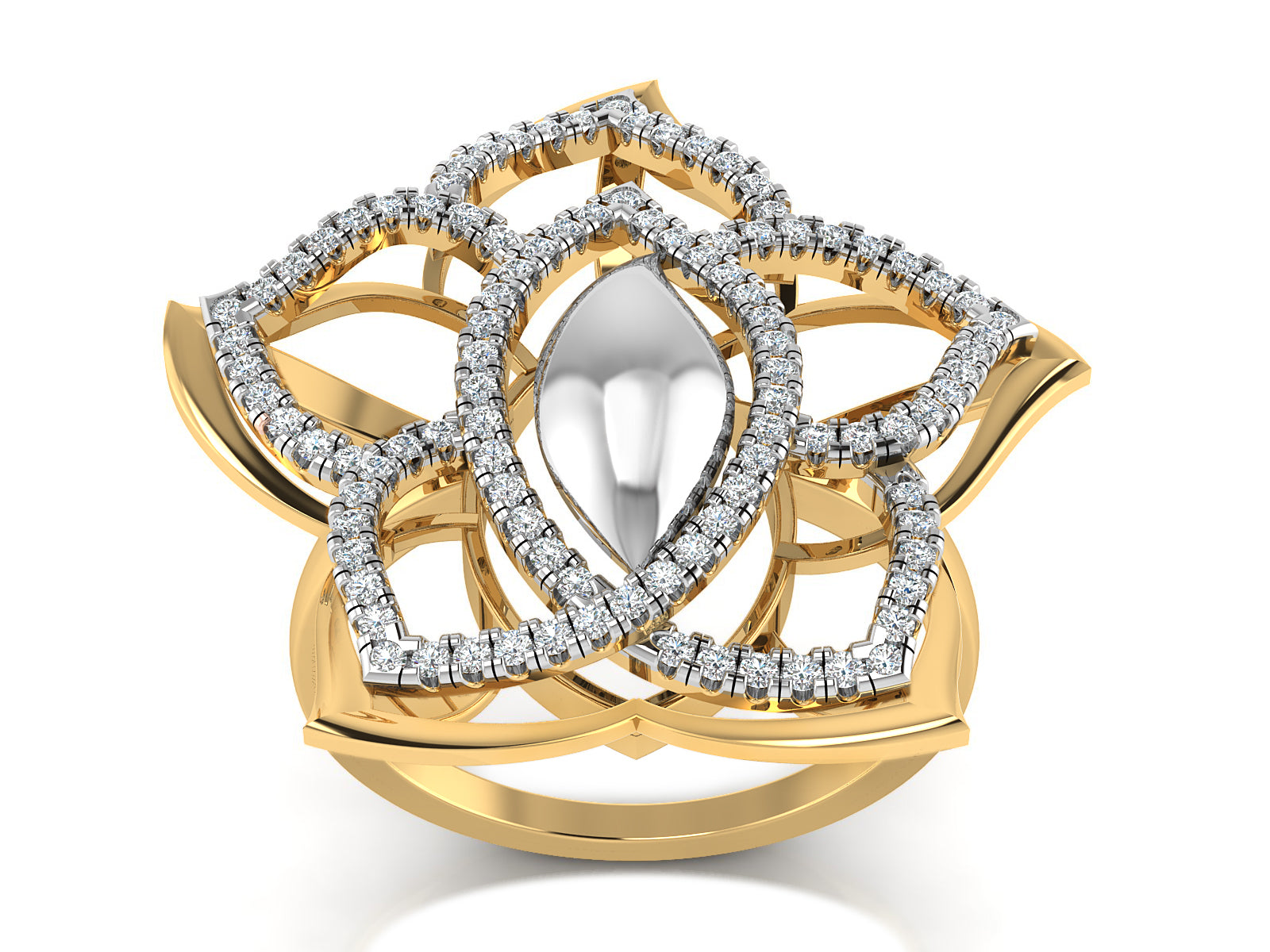 Enchanted Petal Diamond Ring