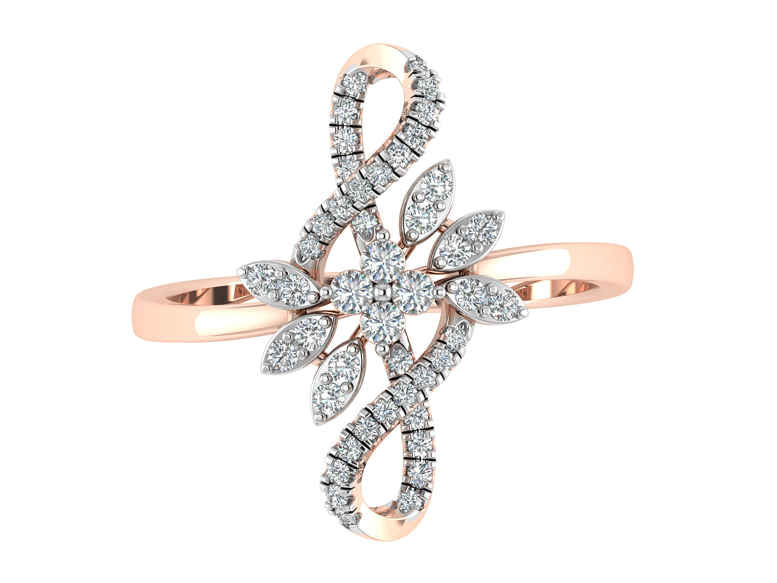 Rose Glow Diamond Ring