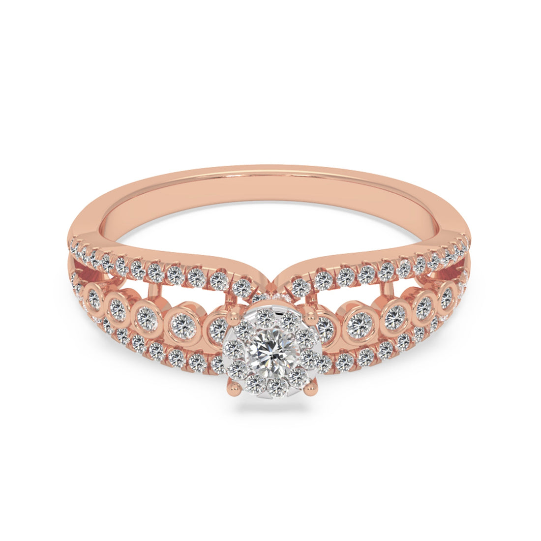 Intricate Lab-Grown Diamond Statement Ring