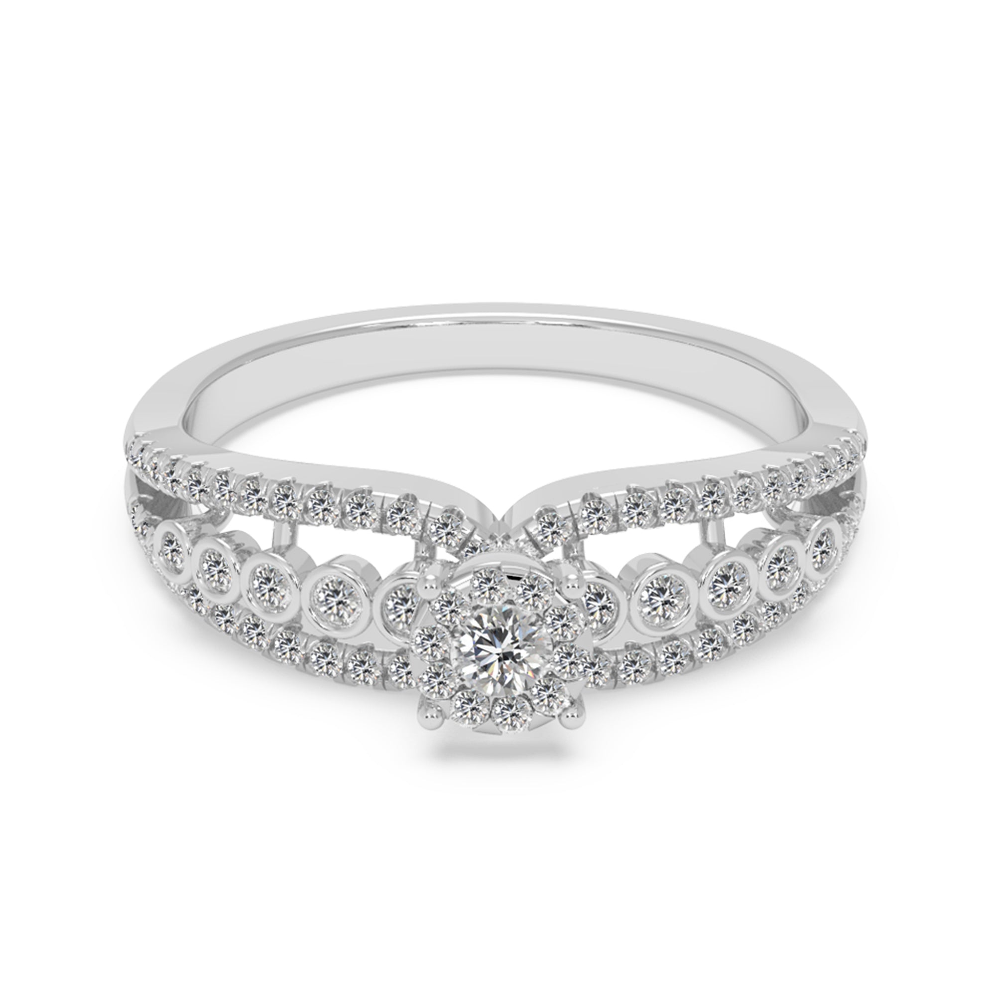 Intricate Lab-Grown Diamond Statement Ring