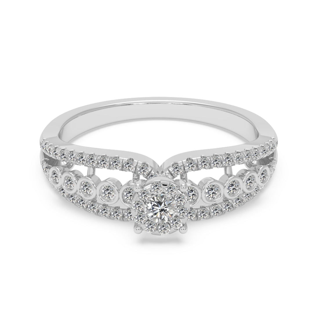 Intricate Lab-Grown Diamond Statement Ring