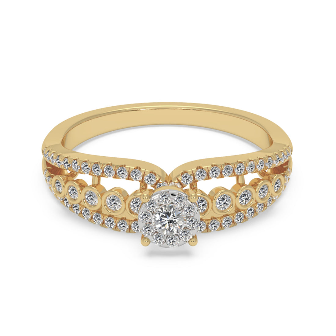 Intricate Lab-Grown Diamond Statement Ring