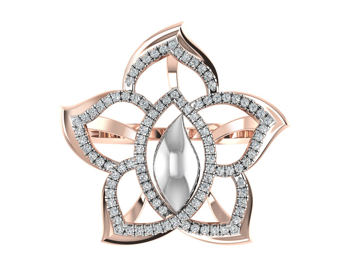 Enchanted Petal Diamond Ring
