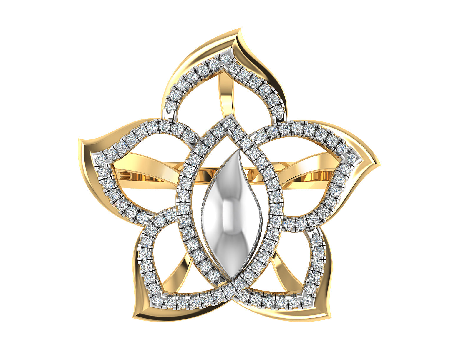 Enchanted Petal Diamond Ring