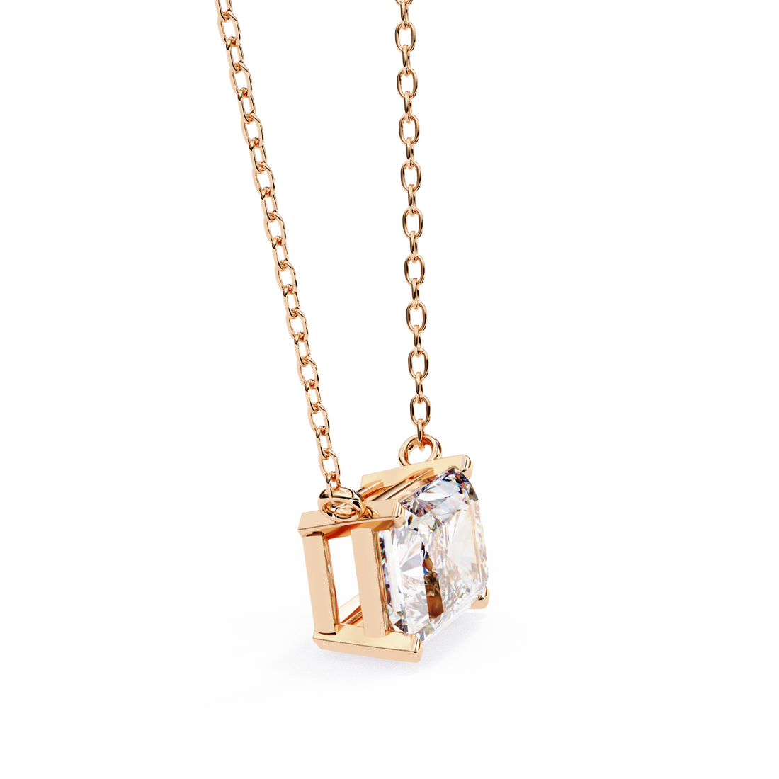 East West Diamond pendant with chain