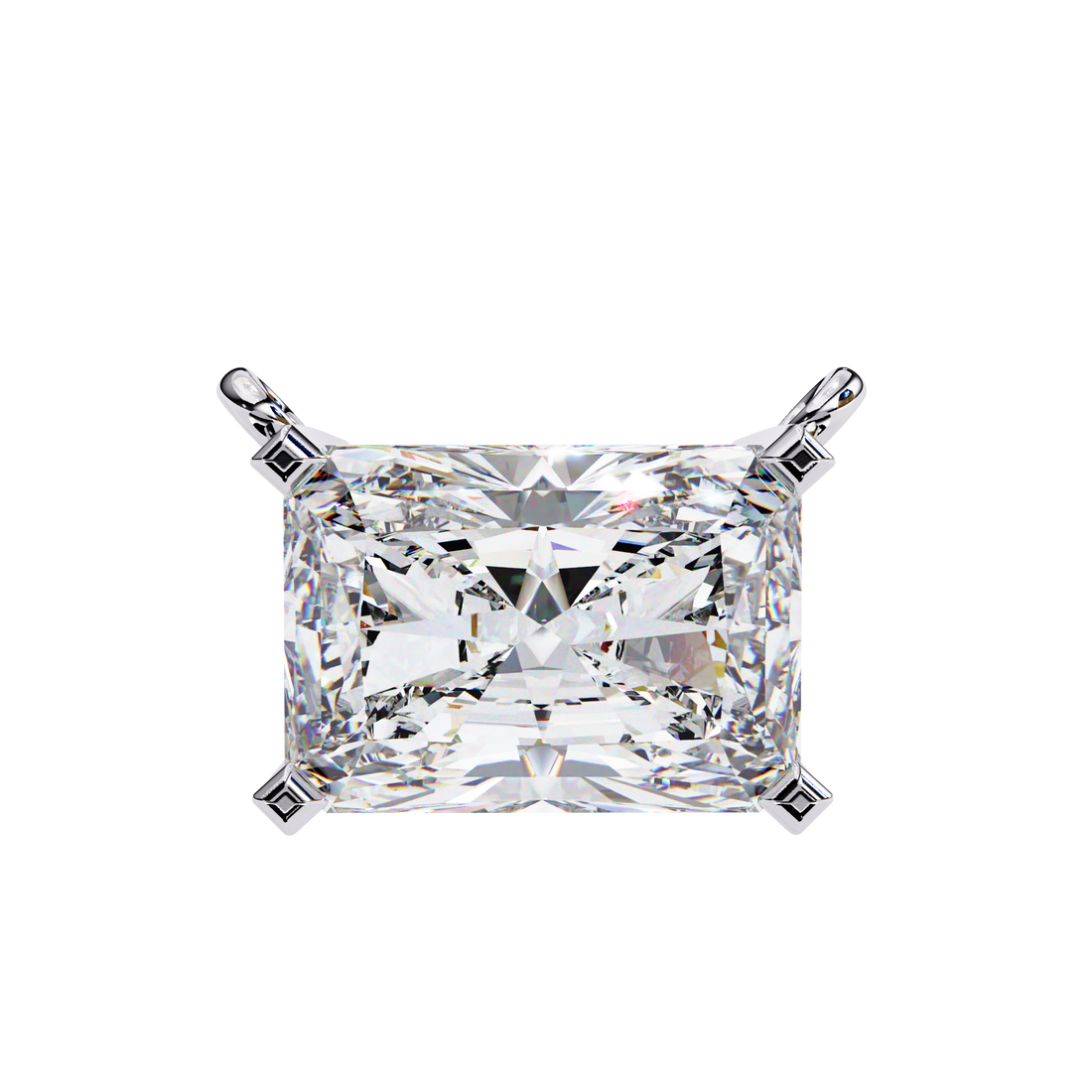East West Diamond pendant with chain