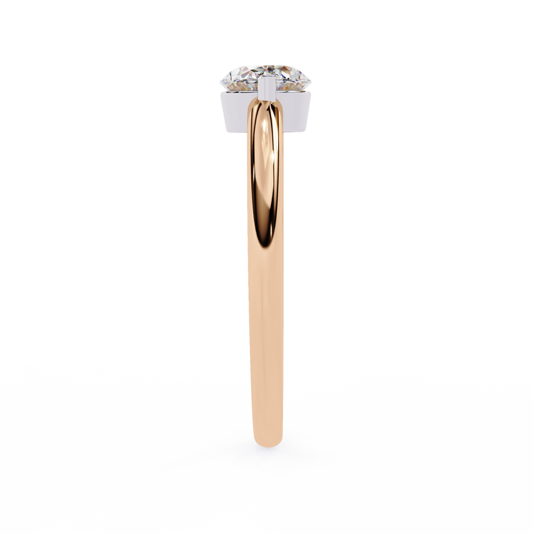 East West Oval Diamond Ring