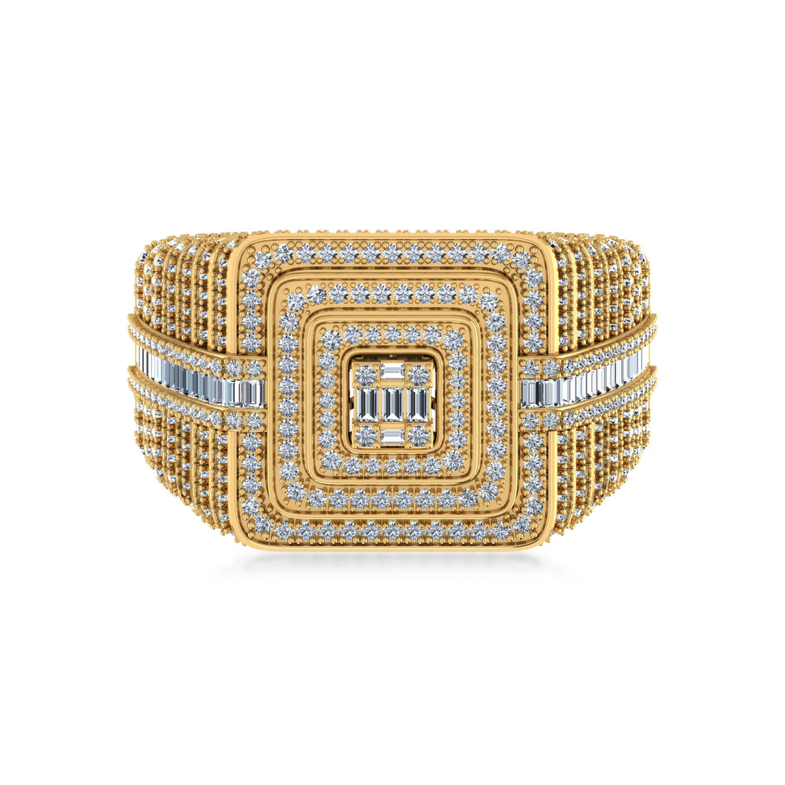 Edgy Embrace Diamond Ring