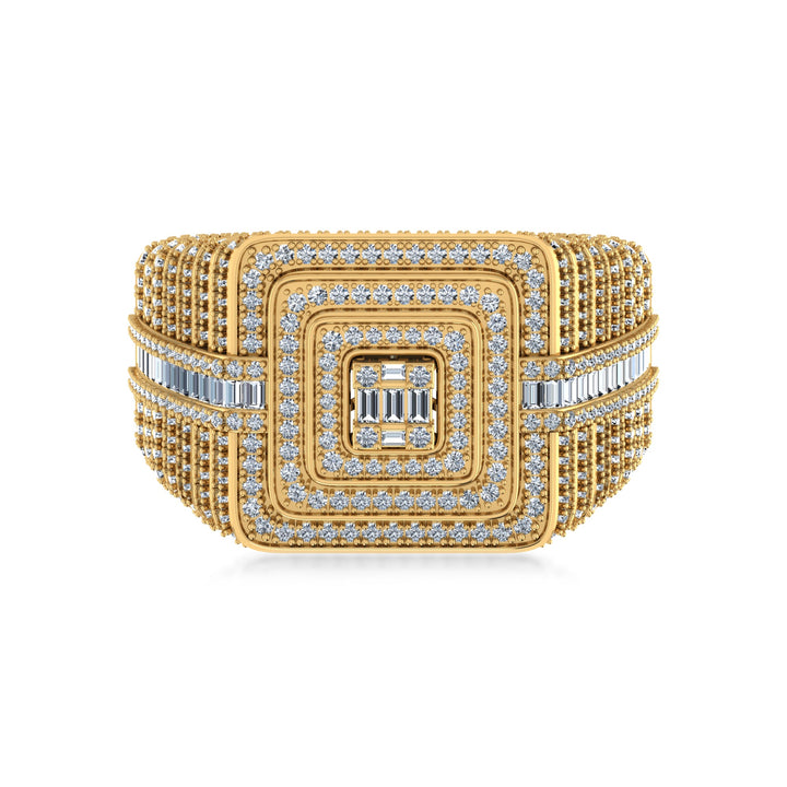 Edgy Embrace Diamond Ring