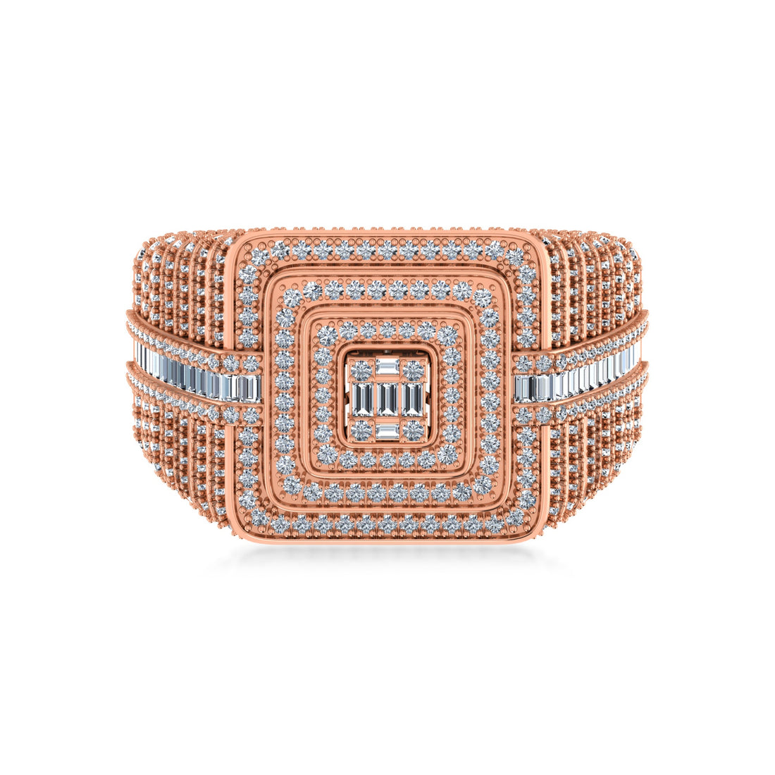 Edgy Embrace Diamond Ring 4