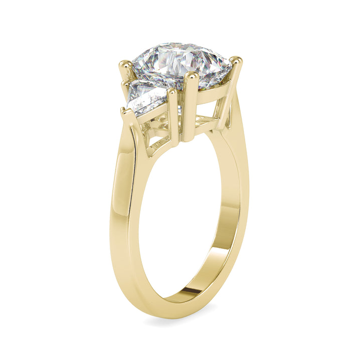 Elegant Cushion Cut Diamond Ring with Accents 6