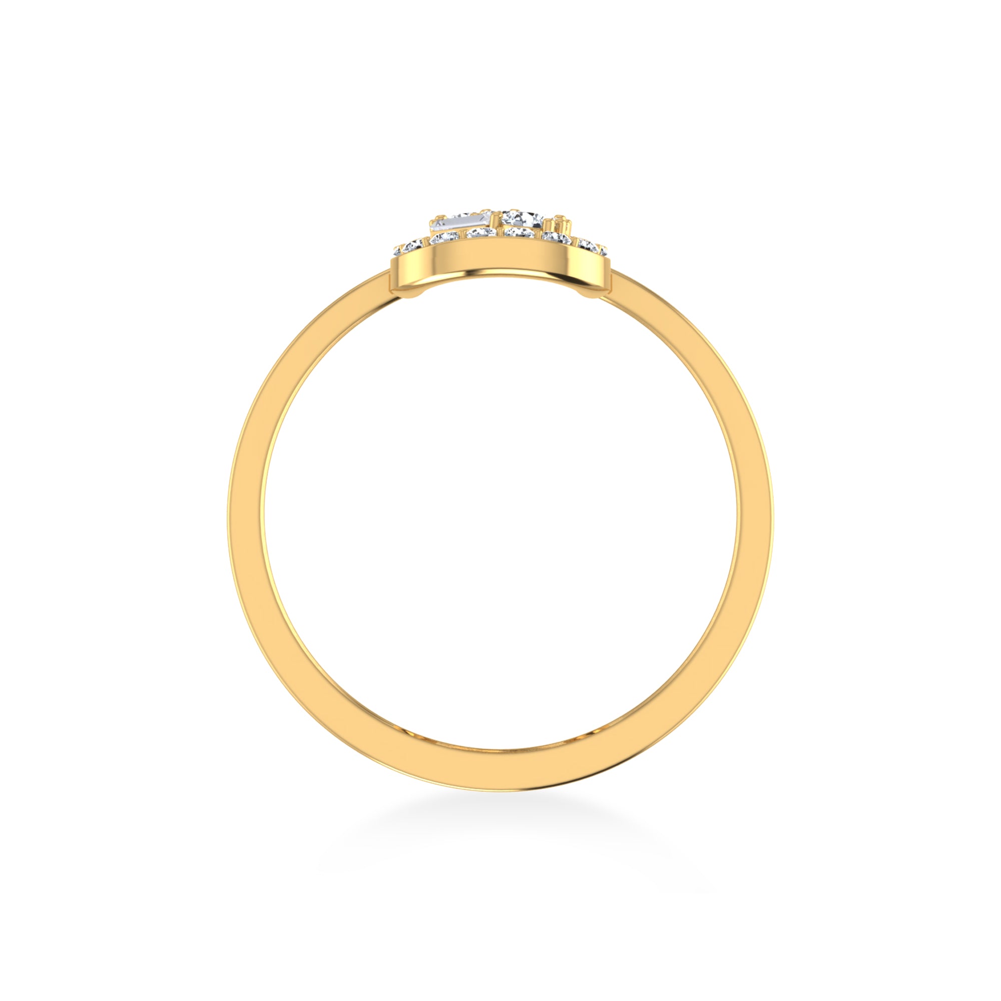 Elegant Elongated Bar Lab-Grown Diamond Ring3