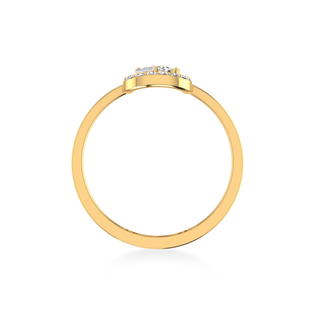 Elegant Elongated Bar Lab-Grown Diamond Ring3