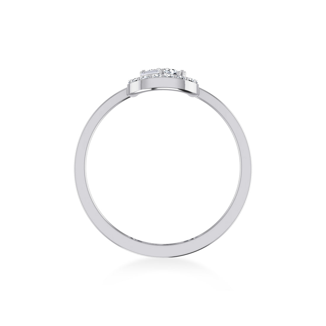 Elegant Elongated Bar Lab-Grown Diamond Ring9