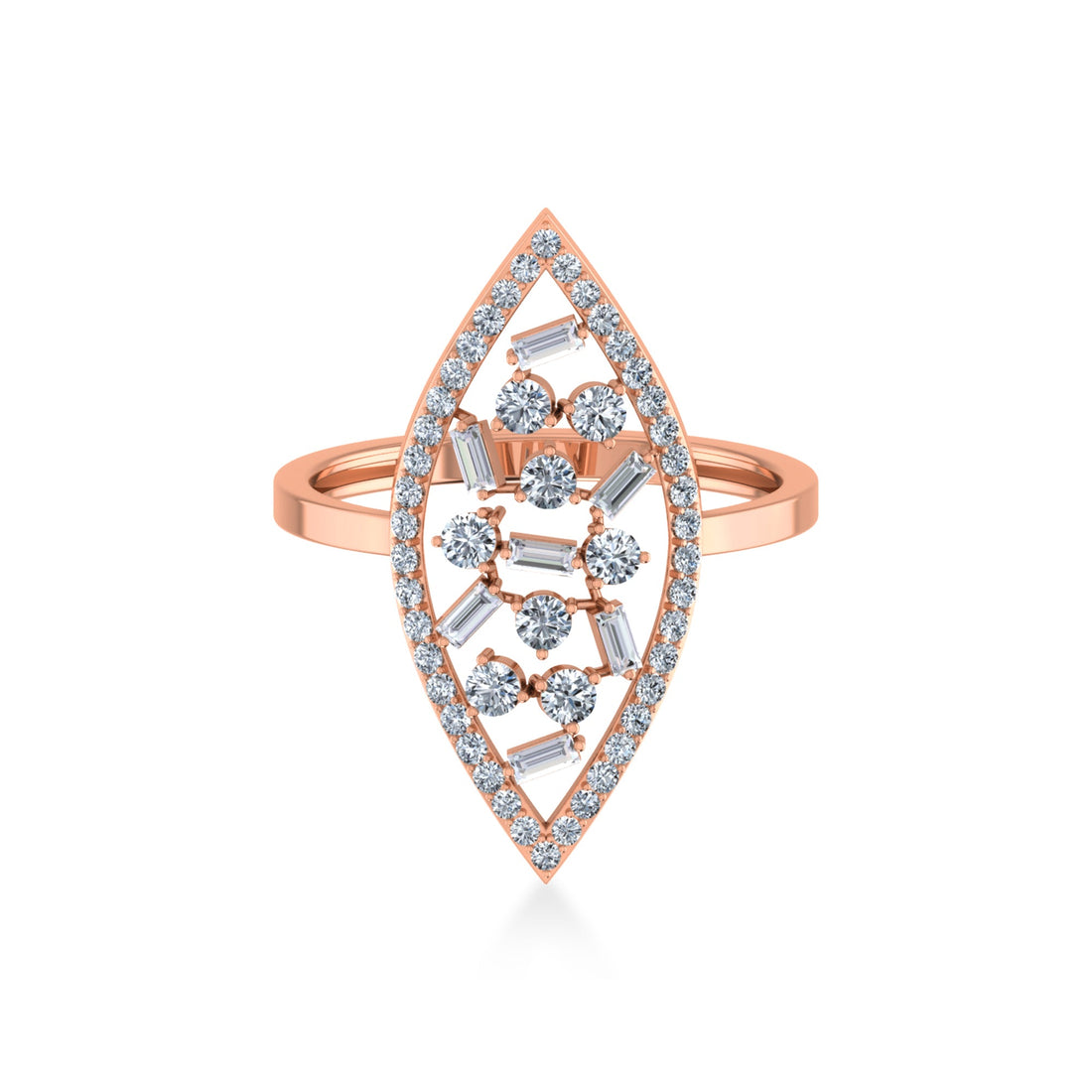 Elegant Marquise Halo Lab-Grown Diamond Ring4