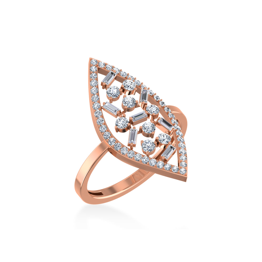 Elegant Marquise Halo Lab-Grown Diamond Ring5