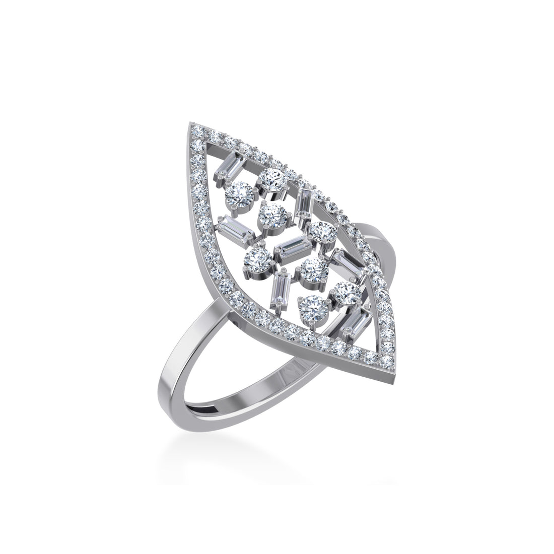 Elegant Marquise Halo Lab-Grown Diamond Ring8