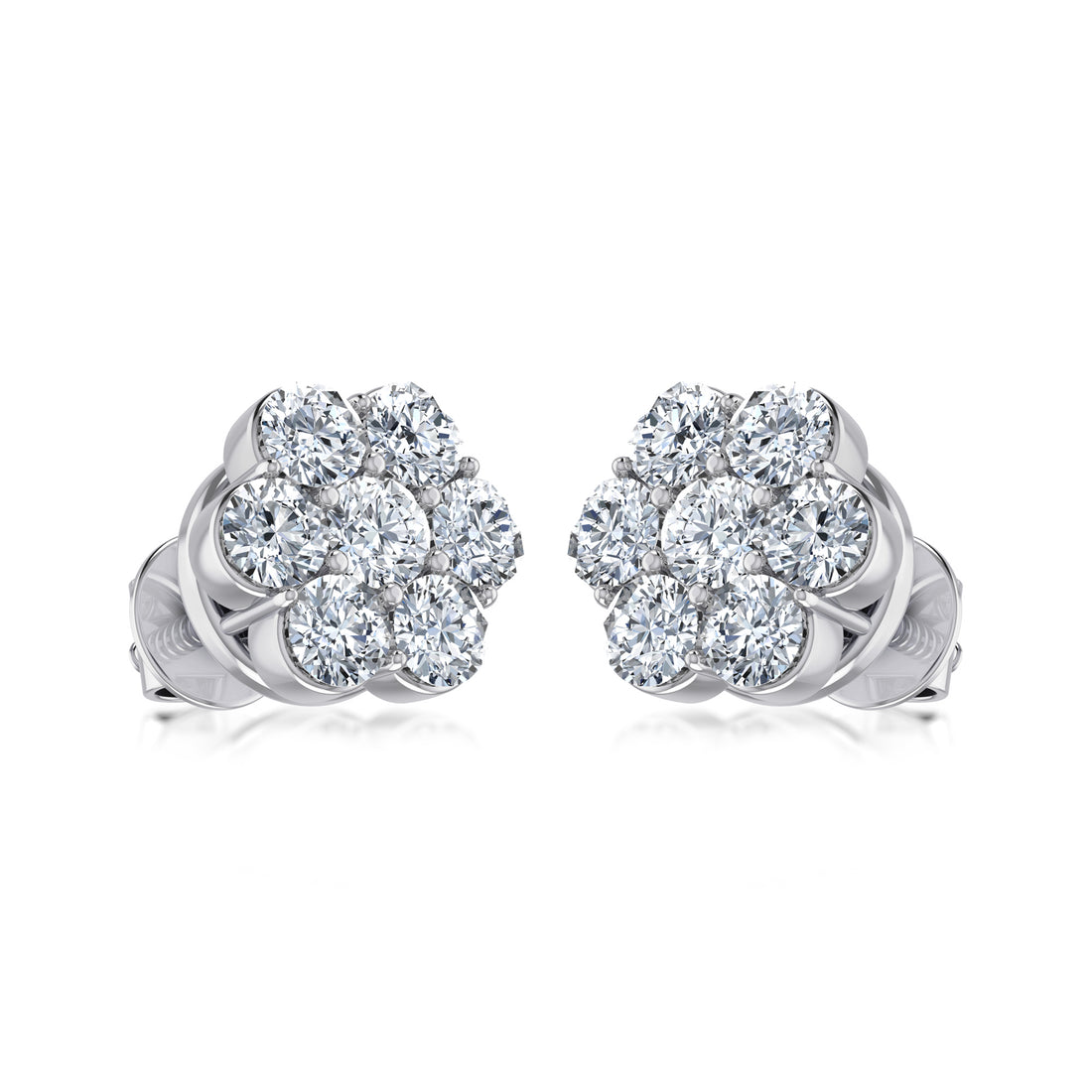 Elegant Petal Lab Grown Diamond Earrings