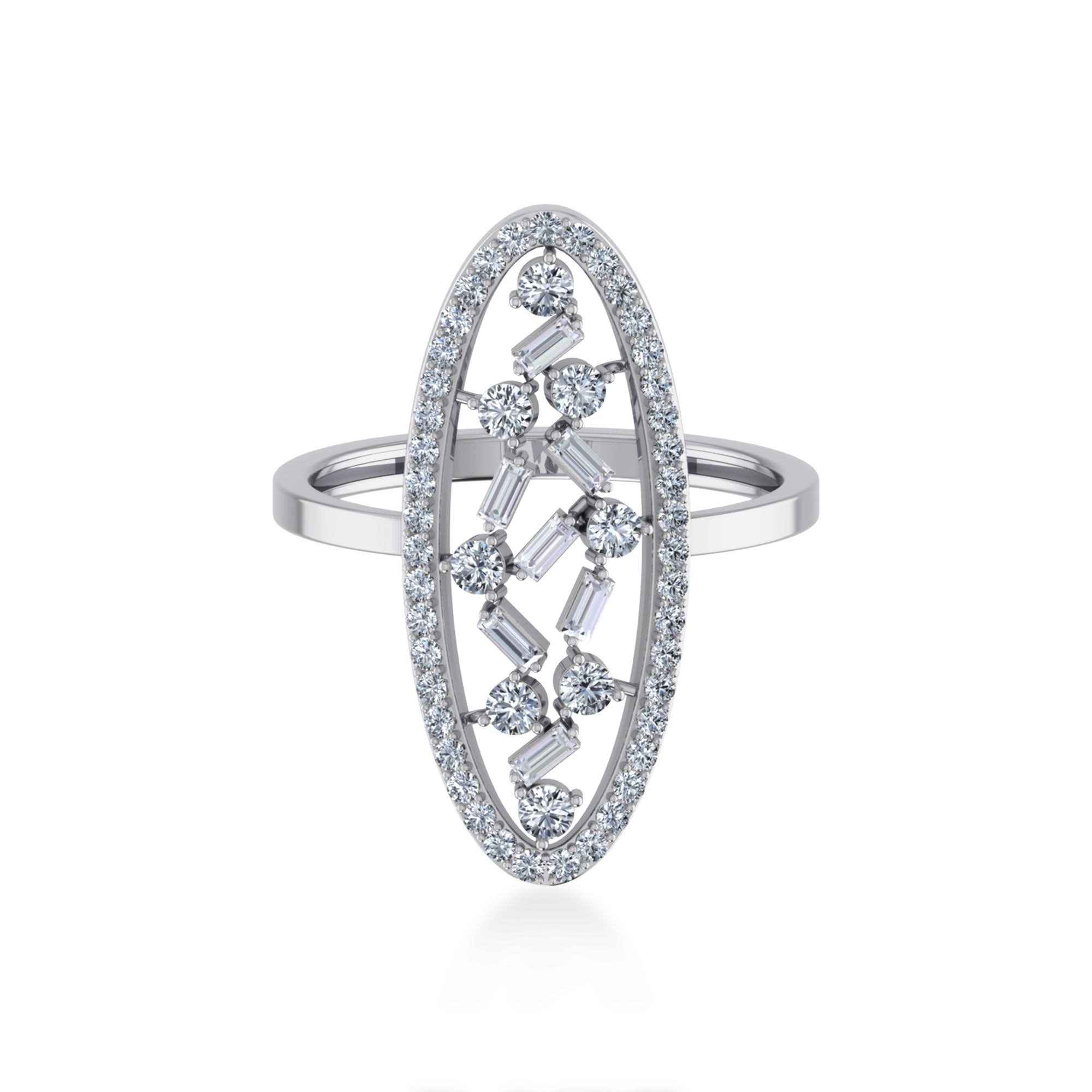 Elongated Marquise Lab-Grown Diamond Ring7