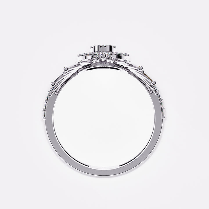 Embellished Drop Diamond Ring