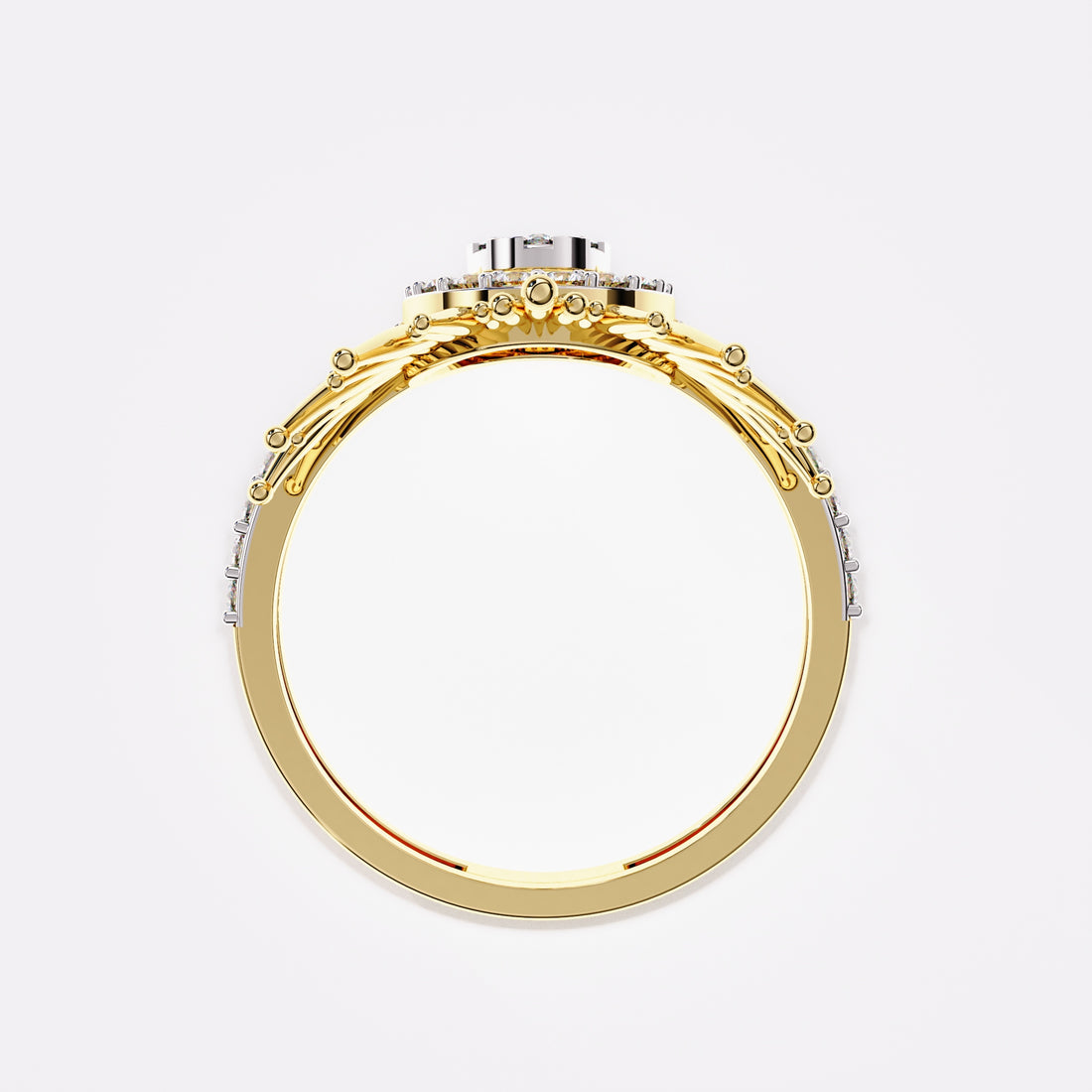 Embellished Drop Diamond Ring