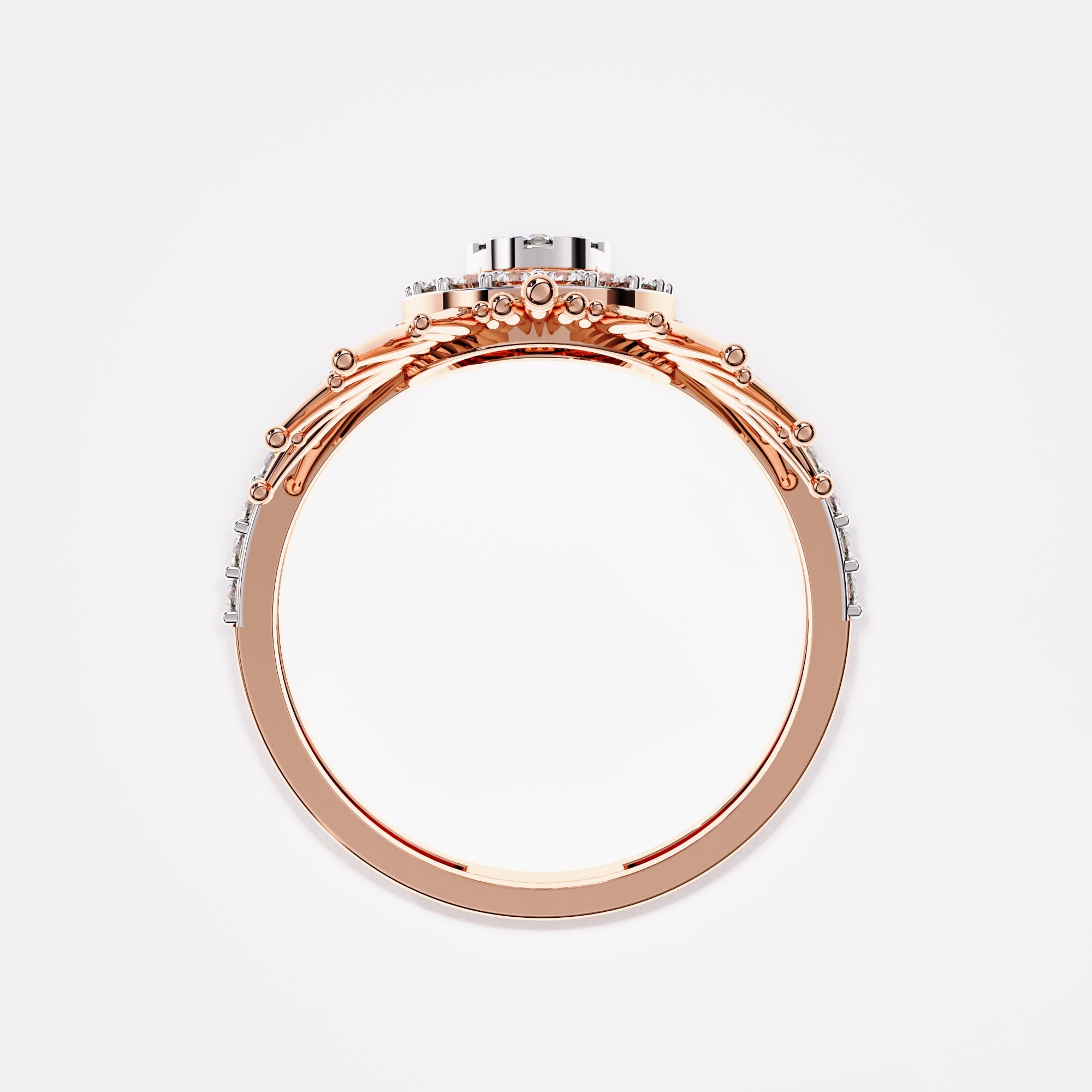 Embellished Drop Diamond Ring