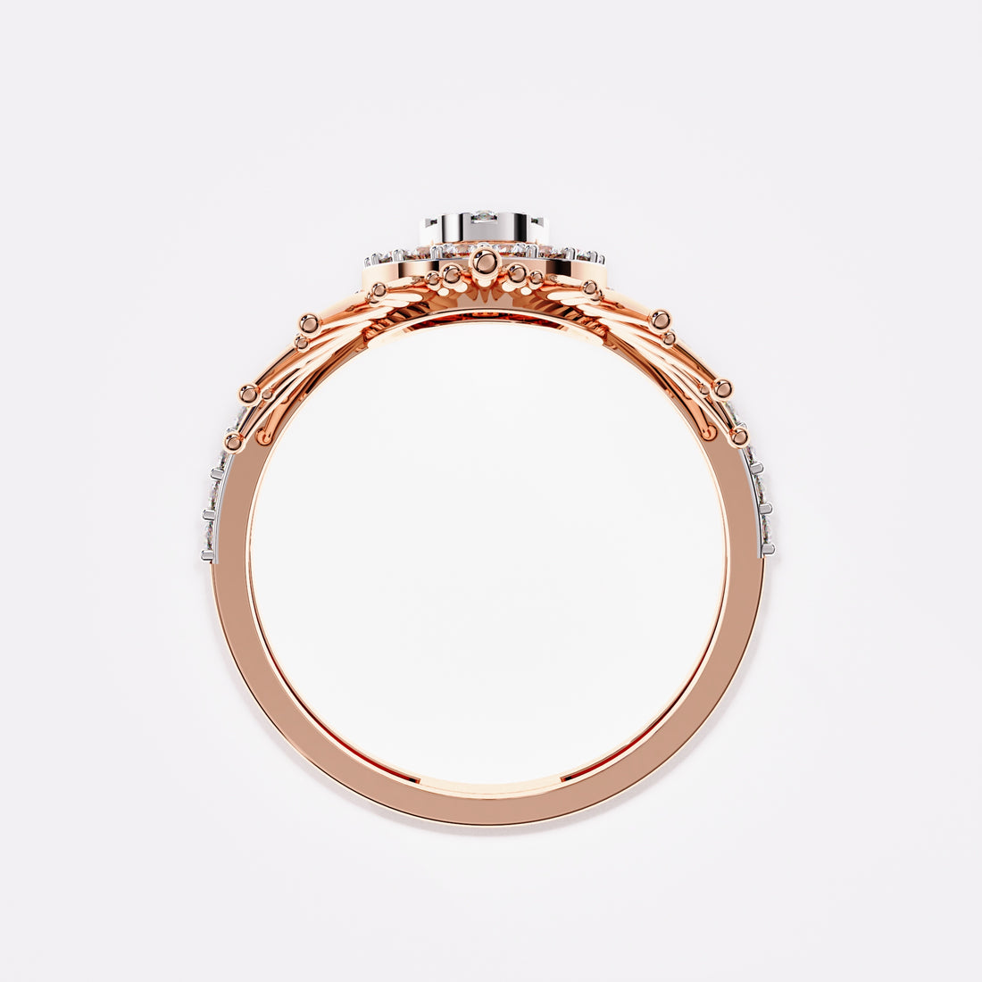 Embellished Drop Diamond Ring