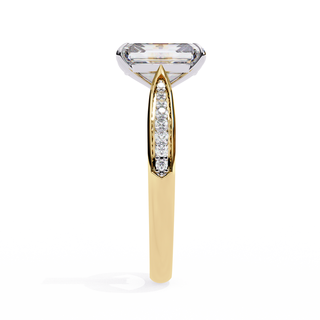Emerald Cut Ring with Diamond Accents4